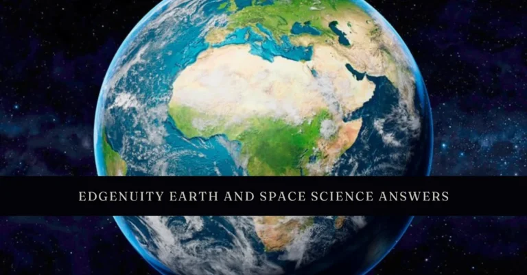 edgenuity earth and space science answers