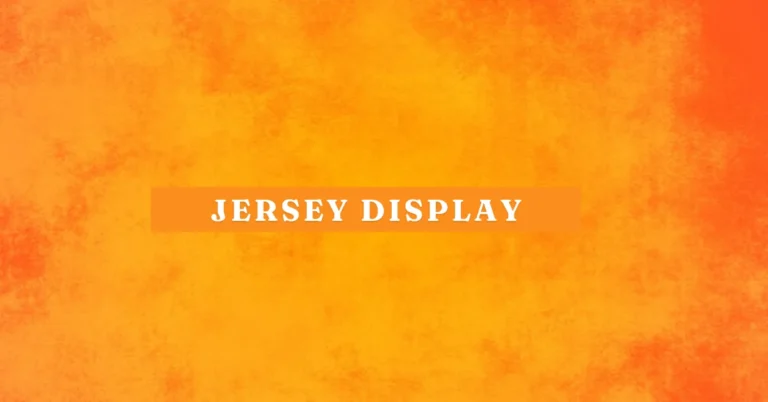 Jersey Display